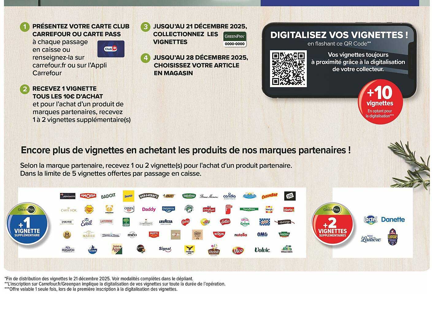 Collectez des vignettes avec votre carte Carrefour