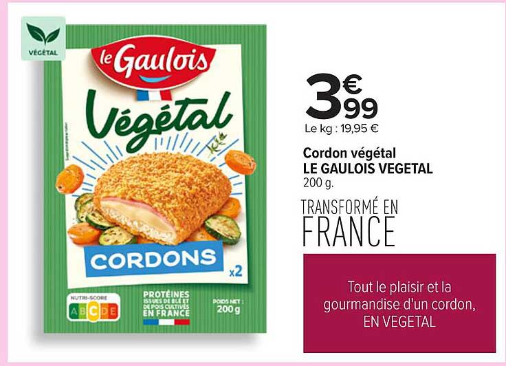 Cordon végétal LE GAULOIS VÉGÉTAL 200 g