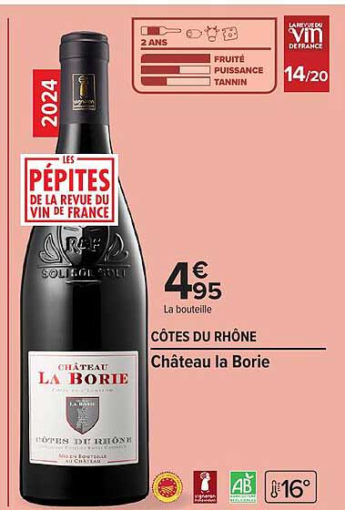 CÔTES DU RHÔNE Château la Borie