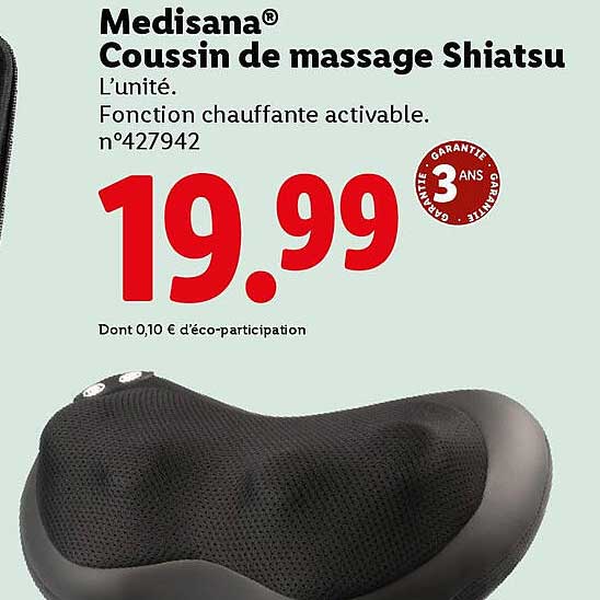 Coussin de massage Shiatsu
