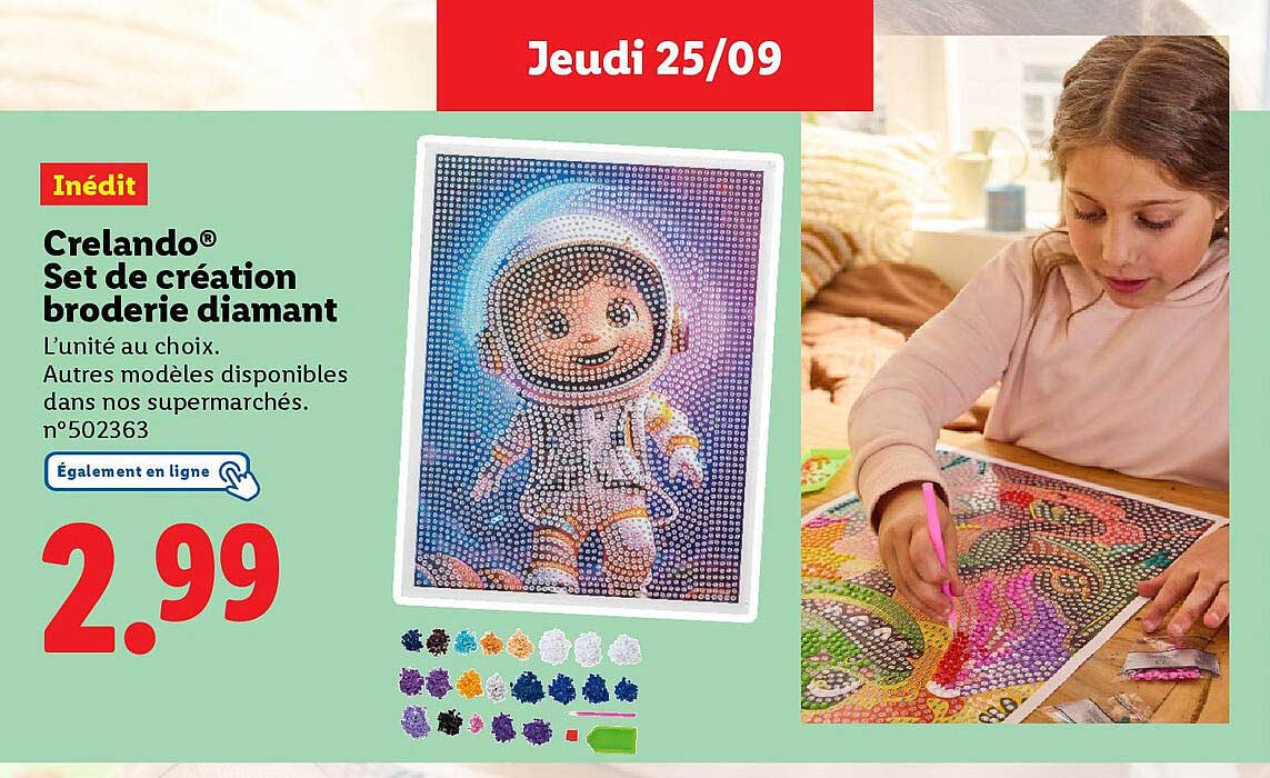 Crelando® Set de création broderie diamant