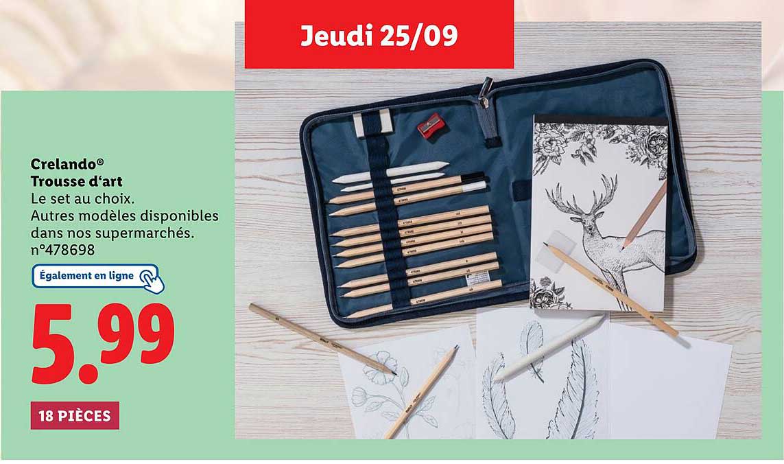 Crelando® Trousse d'art