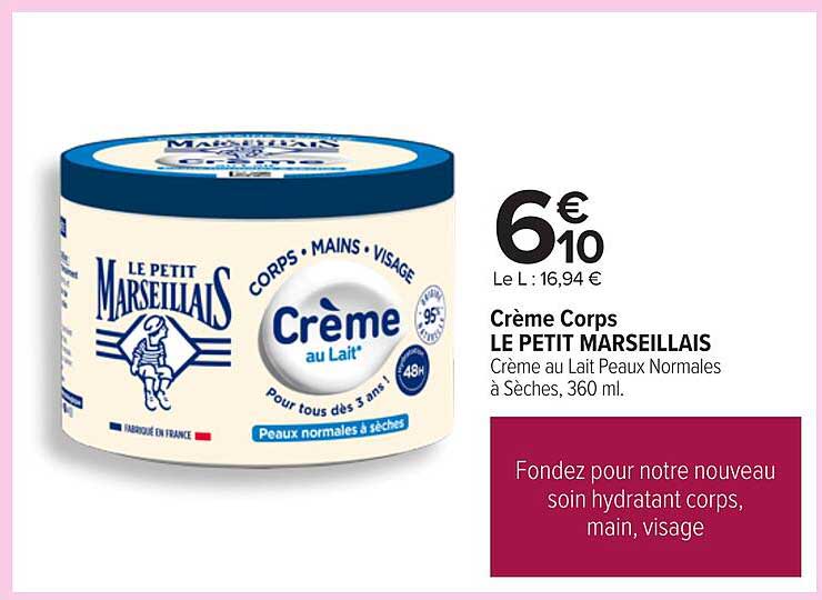 Crème Corps LE PETIT MARSEILLAIS