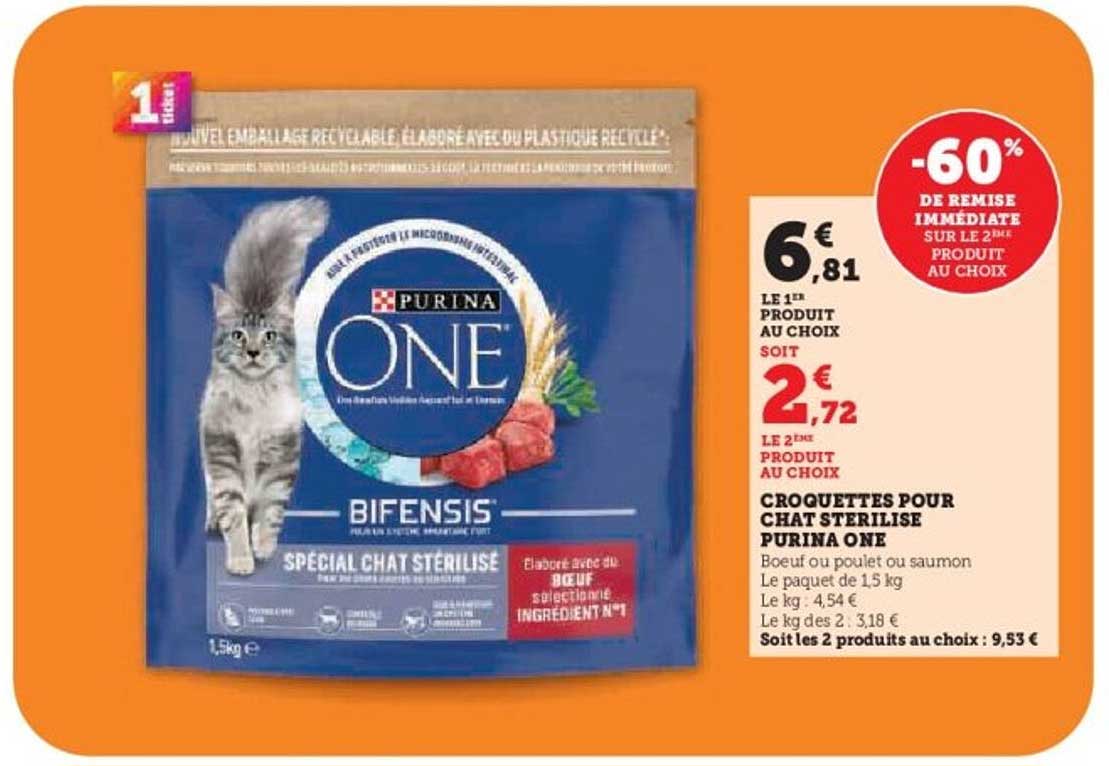 CROQUETTES POUR CHAT STÉRILISÉ PURINA ONE
