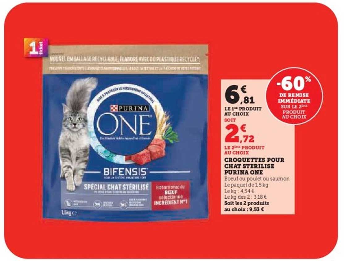 CROQUETTES POUR CHAT STÉRILISÉ PURINA ONE