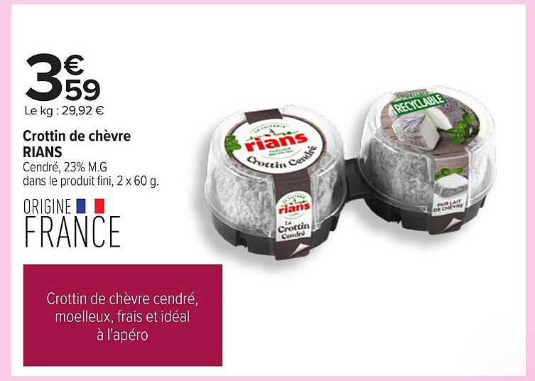 Crottin de chèvre RIANS