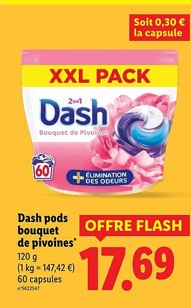 Dash pods bouquet de pivoines