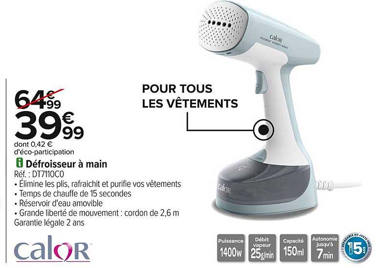 Défroisseur à main Calor