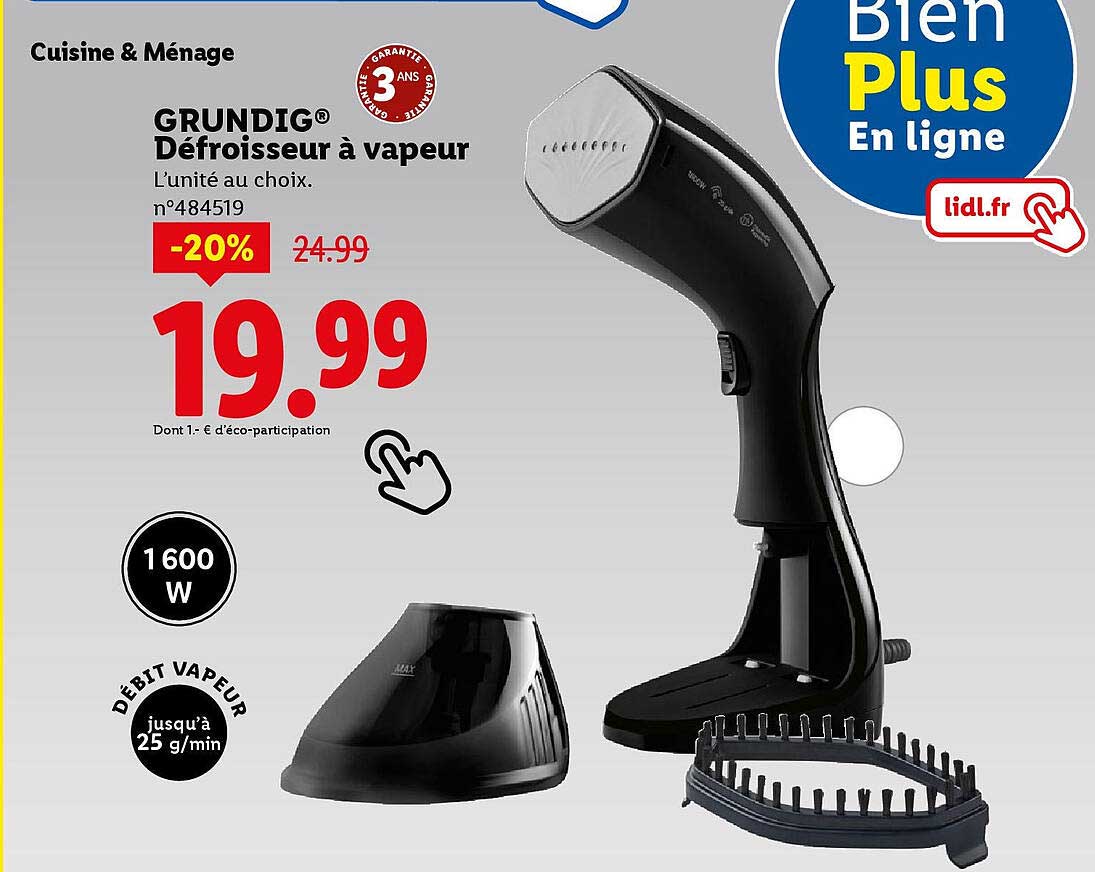 Défroisseur à vapeur GRUNDIG