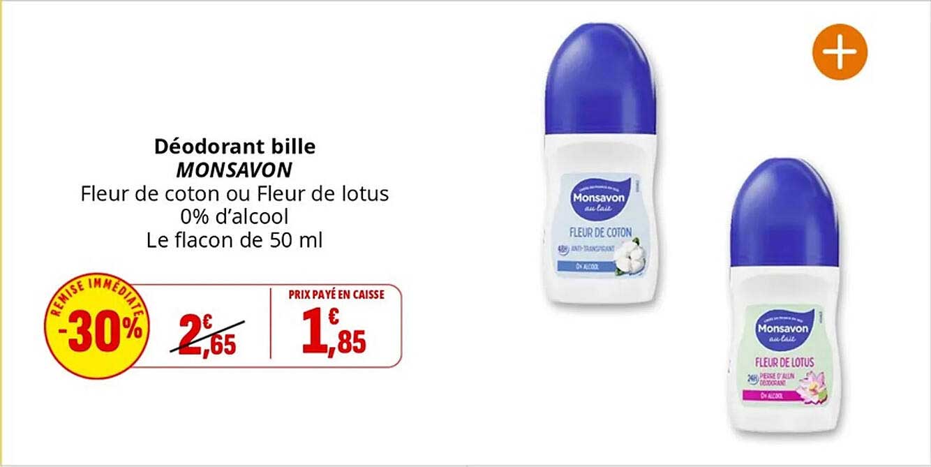 Déodorant bille MONSAVON
