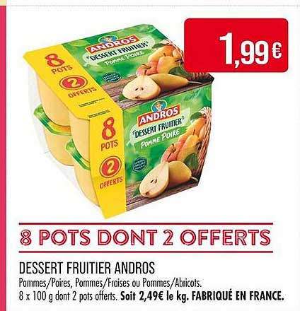 DESSERT FRUITIER ANDROS