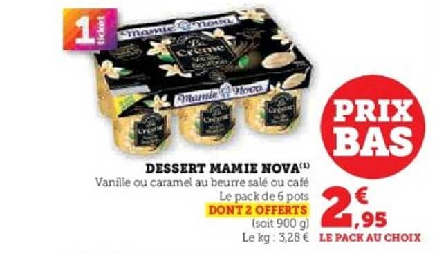DESSERT MAMIE NOVA