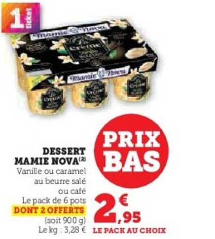 DESSERT MAMIE NOVA