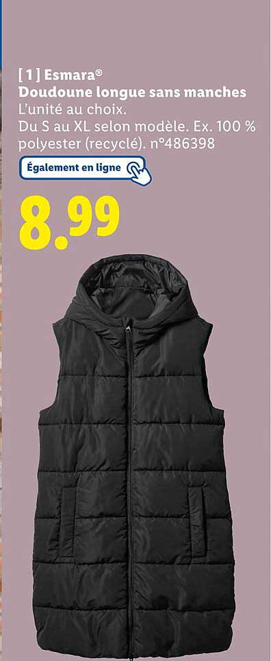 Doudoune longue sans manches Esmara®