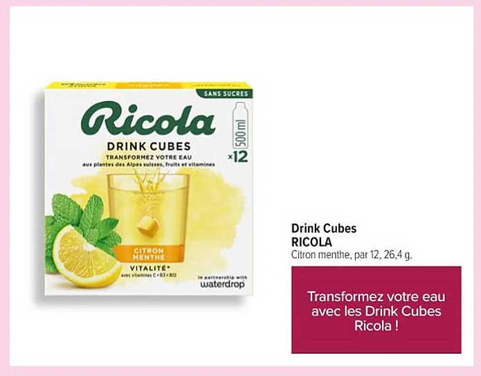 Drink Cubes RICOLA