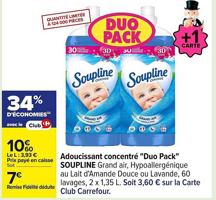 Duo Pack Adoucissant Concentré 'Duo Pack' SOUPLINE