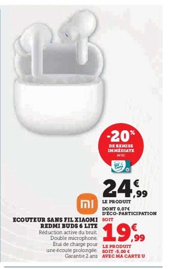 ÉCOUTEUR SANS FIL XIAOMI REDMI BUDS 6 LITE