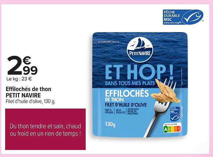 Effilochés de thon PETIT NAVIRE