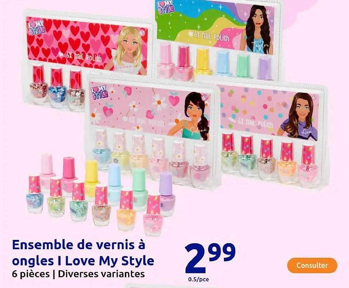 Ensemble de vernis à ongles I Love My Style