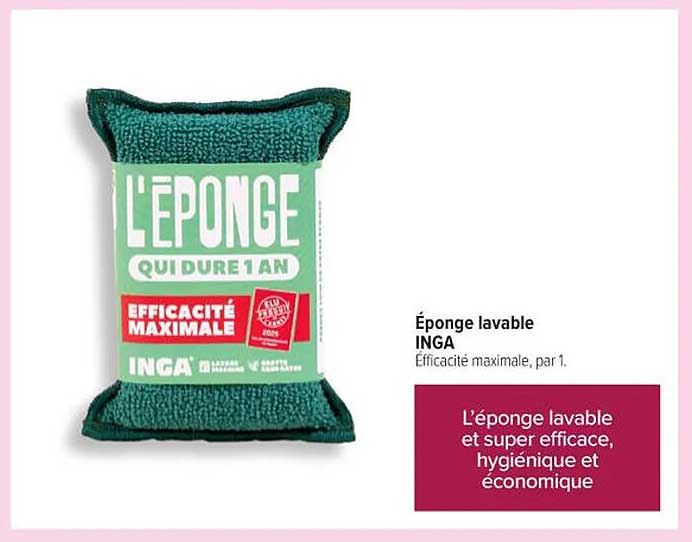 Éponge lavable INGA