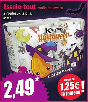 Essuie-tout motifs Halloween