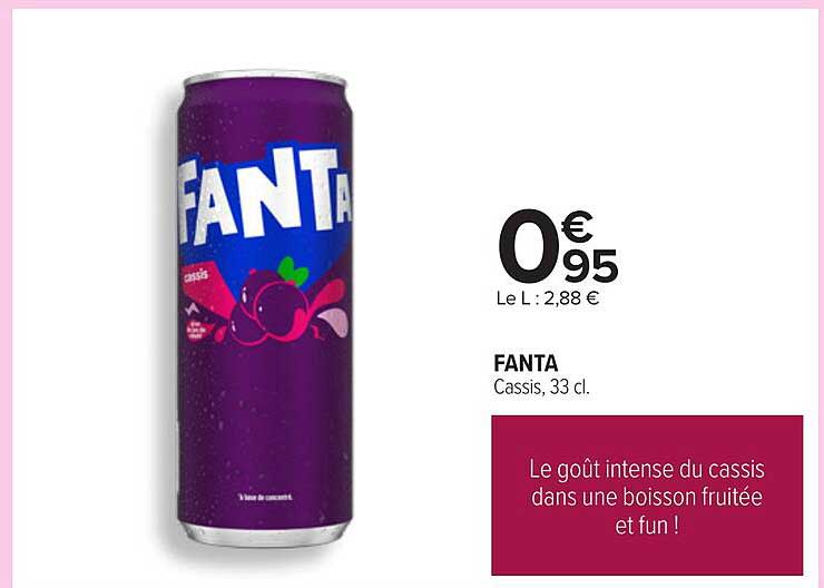 FANTA Cassis, 33 cl