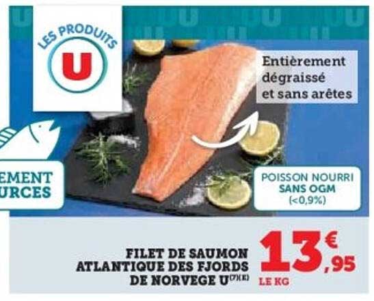 FILET DE SAUMON ATLANTIQUE DES FJORDS DE NORVEGE U®