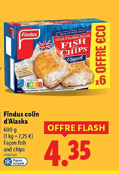 Findus colin d'Alaska
