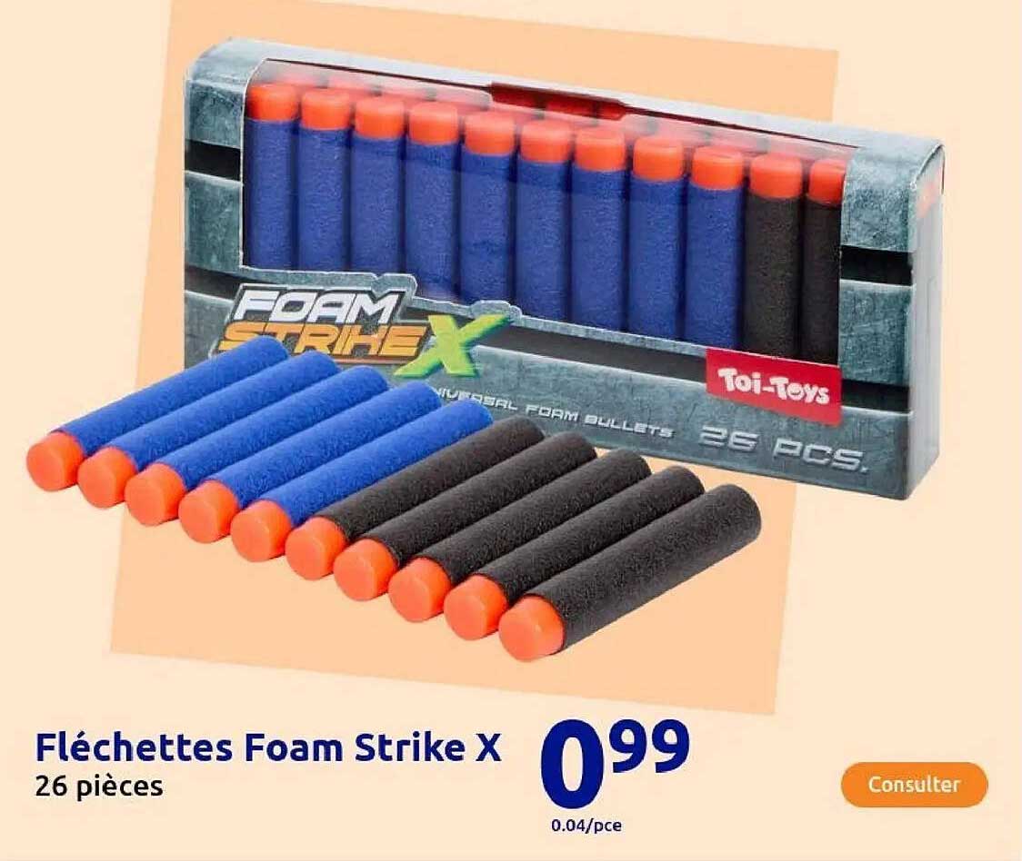 Fléchettes Foam Strike X