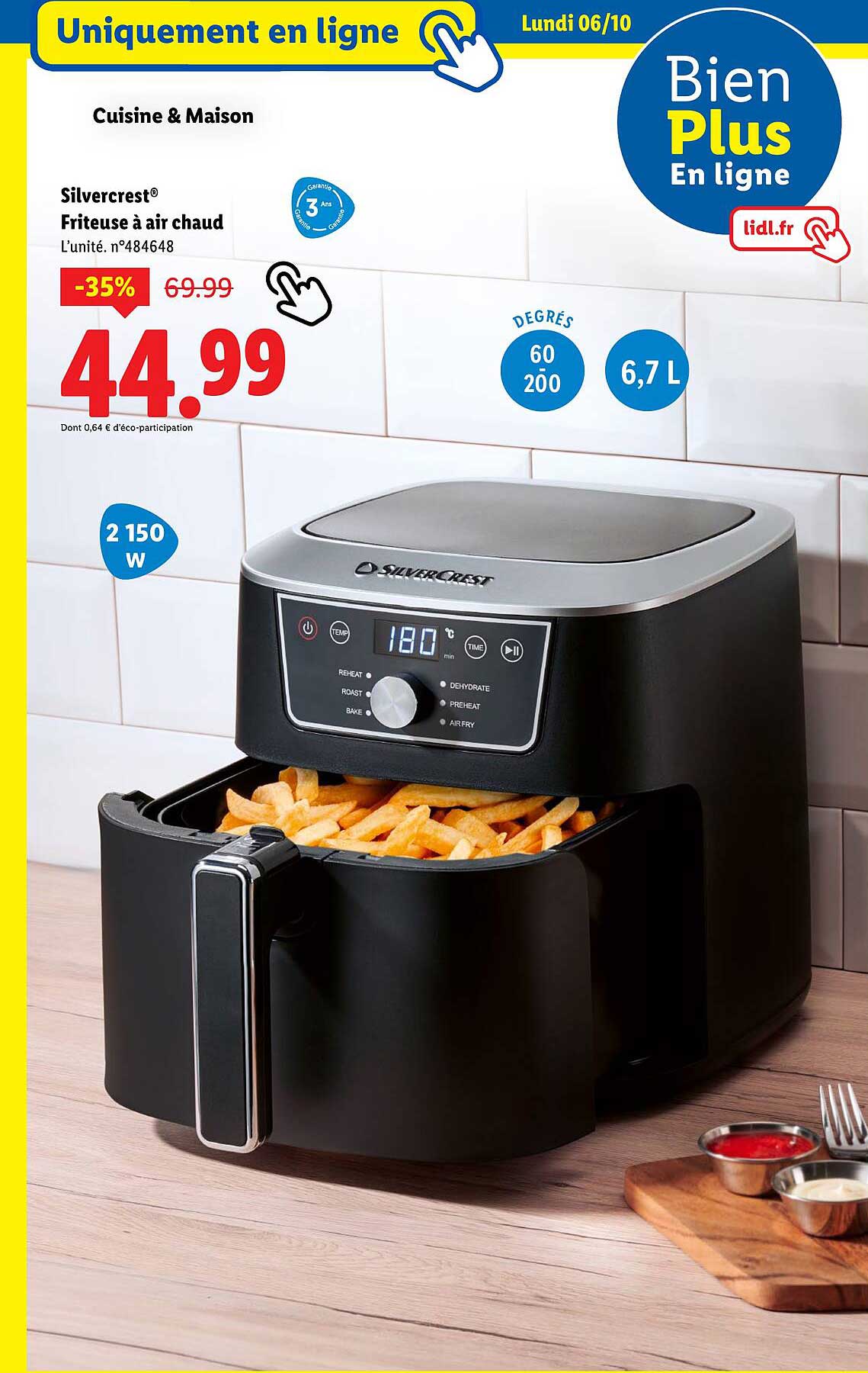 Friteuse à air chaud Silvercrest®