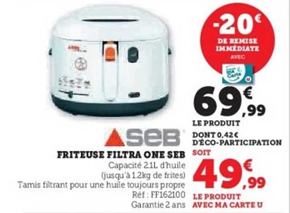 FRITEUSE FILTRA ONE SEB