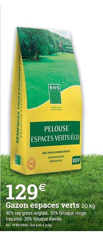 Gazon espaces verts 20 kg
