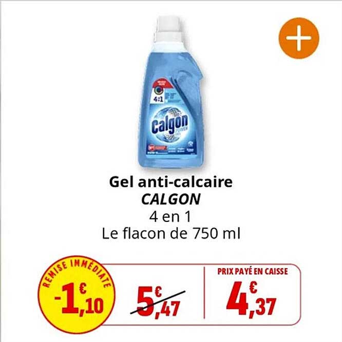 Gel anti-calcaire CALGON 4 en 1 Le flacon de 750 ml