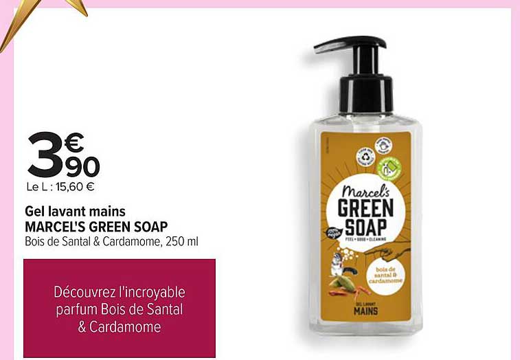 Gel lavant mains MARCEL'S GREEN SOAP