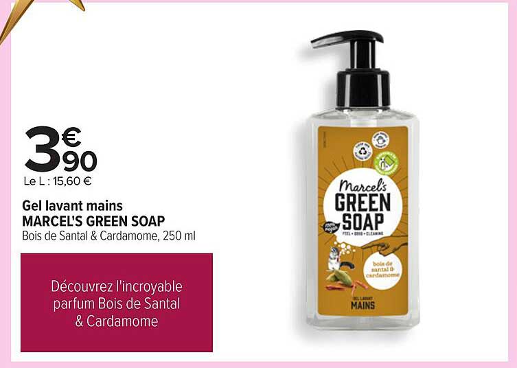 Gel lavant mains MARCEL'S GREEN SOAP