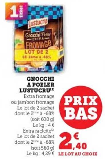 Gnocchi à poêler Lustucru