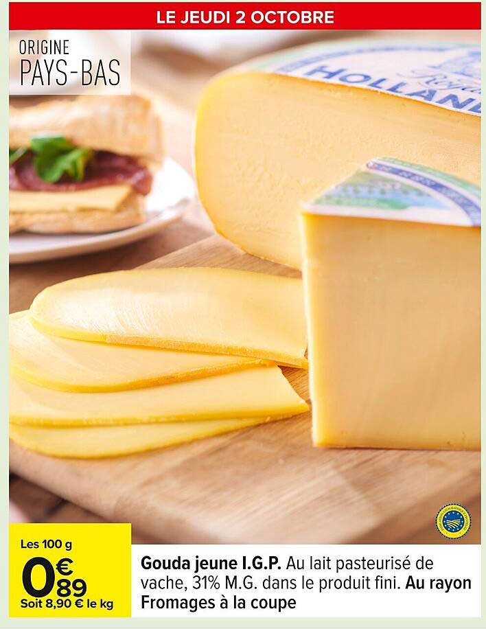 Gouda jeune I.G.P.