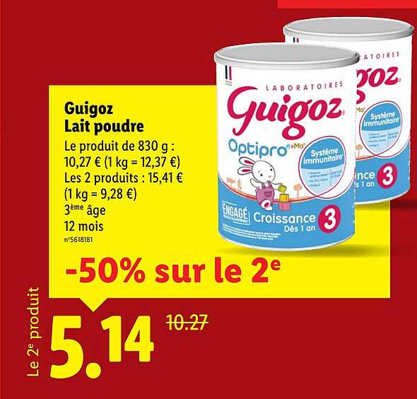 Guigoz Lait poudre