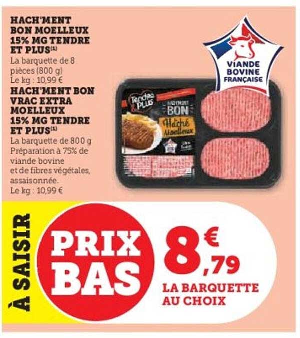 HACH'MENT BON MOELLEUX 15% MG TENDRE ET PLUS