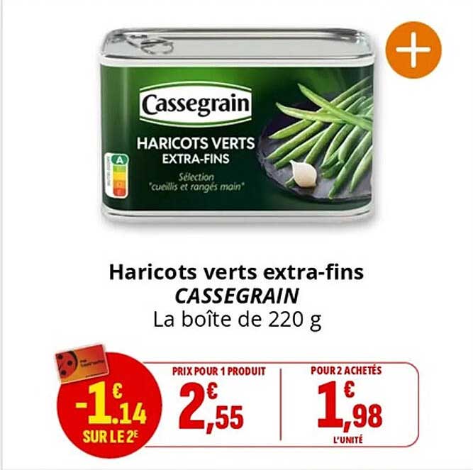 Haricots verts extra-fins CASSEGRAIN