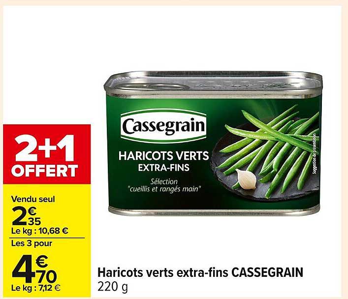 HARICOTS VERTS EXTRA-FINS CASSEGRAIN