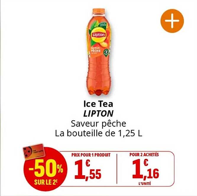 Ice Tea LIPTON Saveur pêche