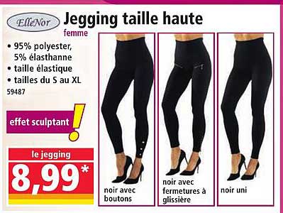 Jegging taille haute