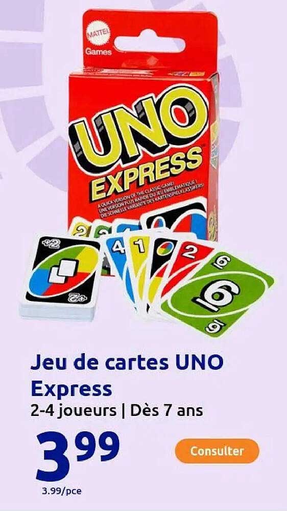 Jeu de cartes UNO Express
