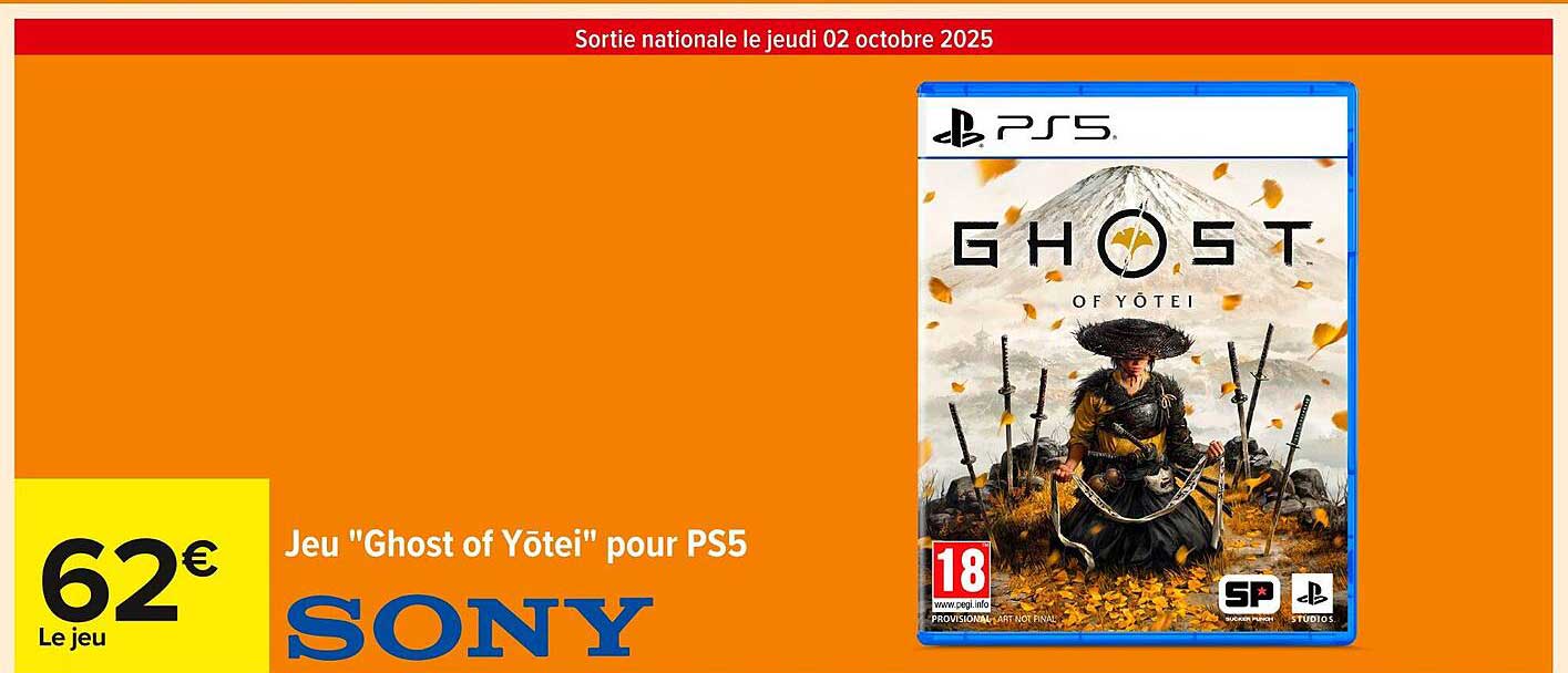 Jeu "Ghost of Yōtei" pour PS5