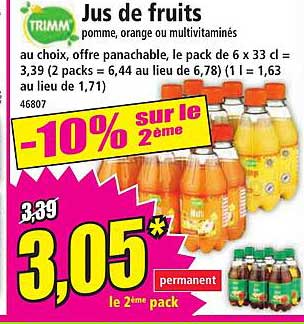 Jus de fruits
