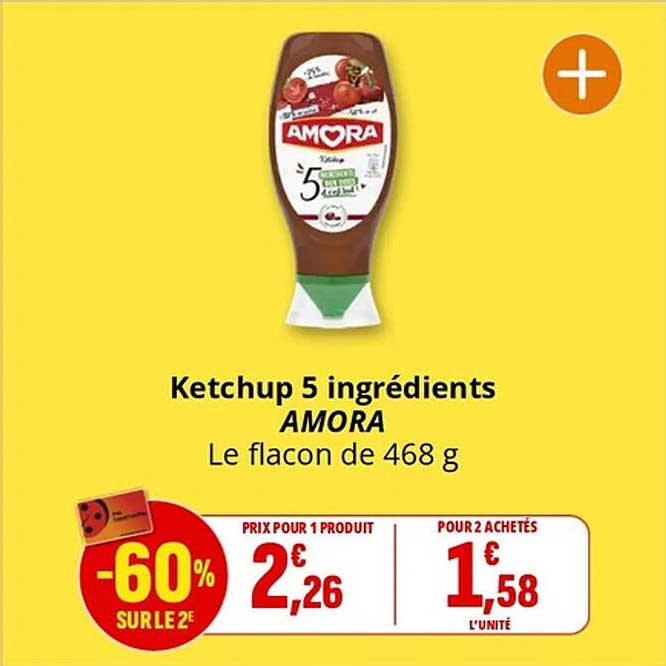 Ketchup 5 ingrédients AMORA