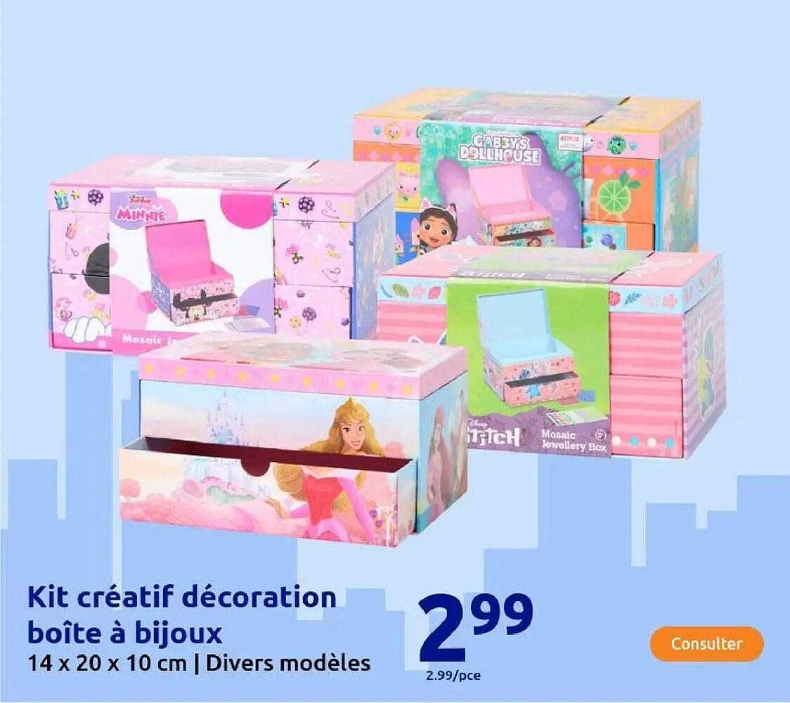 Kit créatif décoration boîte à bijoux