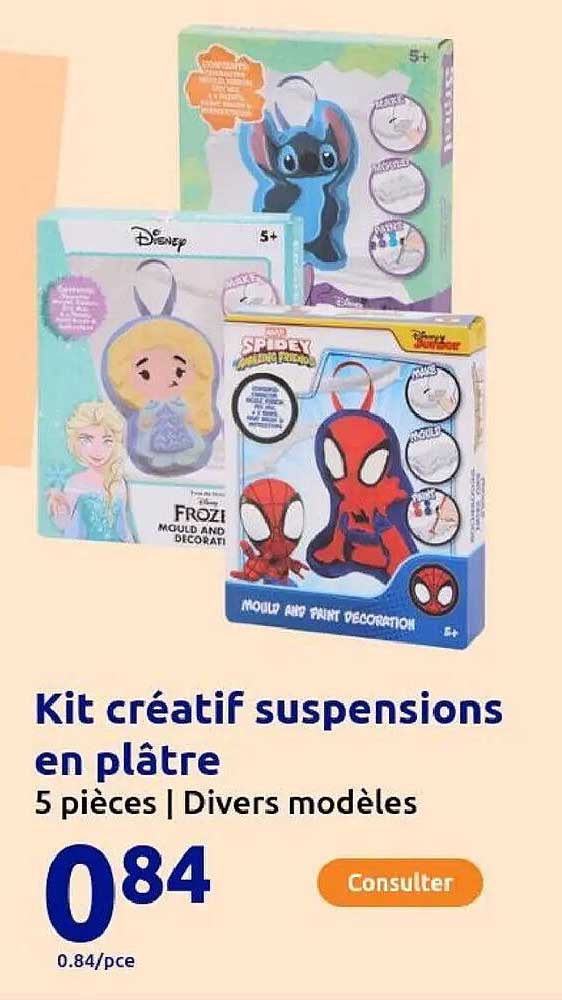 Kit créatif suspensions en plâtre