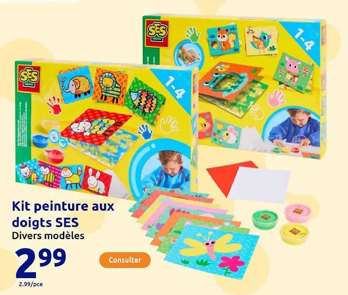 Kit peinture aux doigts SES